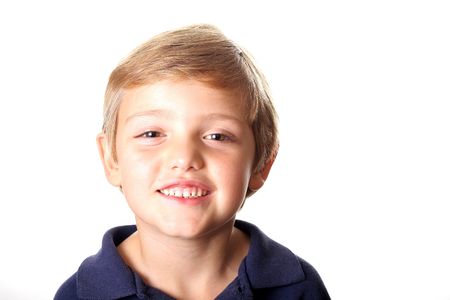 cute little boy headshotの写真素材