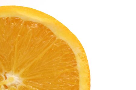1/4 of an orangeの写真素材