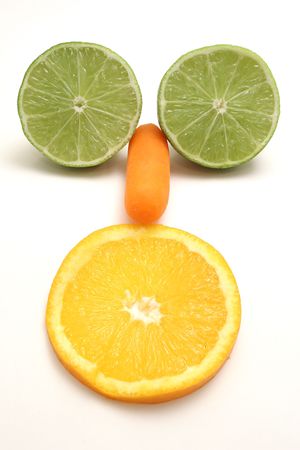 vegetable and fruit funny faceの写真素材