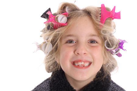 behind the scene beauty childの写真素材