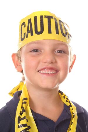 safety kid smilingの写真素材
