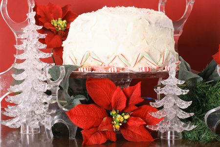christmas peppermint cakeの写真素材