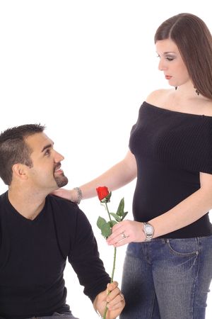 young valentines coupleの写真素材