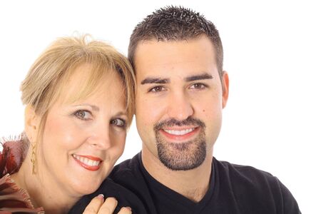attractive mother and sonの写真素材