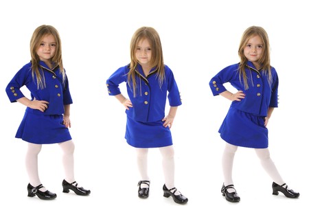 Business suit tripletsの写真素材