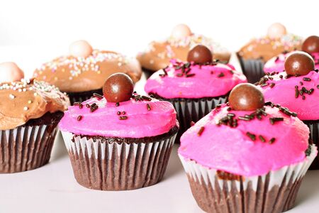 assortment of cupcakesの写真素材