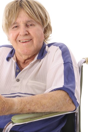 cool senior laughingの写真素材