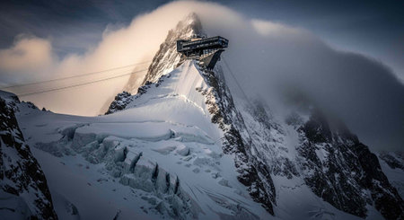 Panoramic view of Matterhorn peak in Zermatt, Switzerlandの写真素材