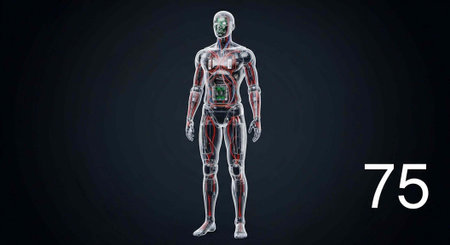 A detailed illustration of the human body showcasing its internal organs and systems