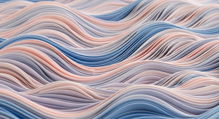 abstract background with multicolored wavy lines. 3d rendering