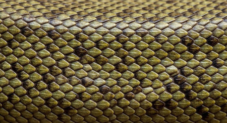 Close-up of snake skin texture. Animal skin texture background.