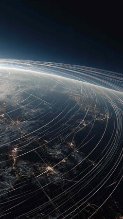 Earth from Space. Best Internet Concept of global business from concepts series.
