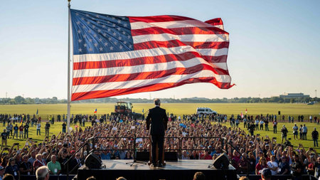U.S. President Donald Trump speaks at a rally in Brooklyn
