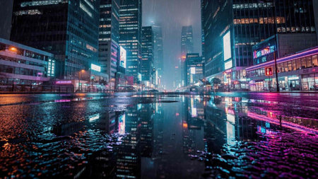 Shanghai Lujiazui Finance and Trade Zone of the modern city night