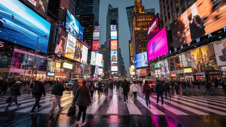 s Square, featured with Broadway Theaters and huge number of LED signs, is a symbol of New York City and the United States.