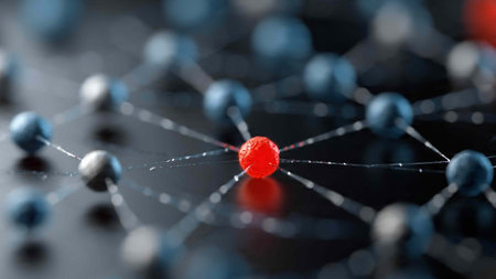 Molecule structure. 3d illustration. Abstract background with molecule.