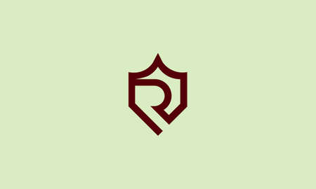LETTER R REAL ESTATE LOGO DESIGN FOR ILLUSTRATION USEのイラスト素材
