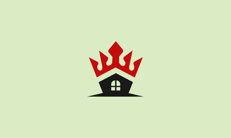 ROYAL REAL ESTATE LOGO DESIGN FOR ILLUSTRATION USEのイラスト素材