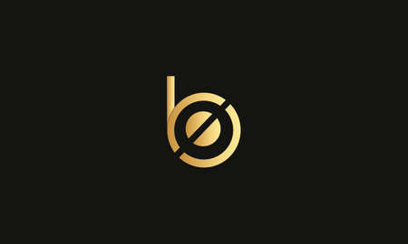 LETTER B LOGO DESIGN WITH NEGATIVE SPACE EFFECTのイラスト素材