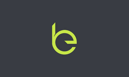 LETTER B OR BE LOGO DESIGN WITH LINE ART FOR ILLUSTRATION USEのイラスト素材