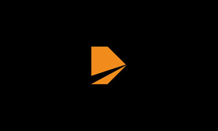 LETTER D LOGO DESIGN WITH LINE ART FOR ILLUSTRATION USEのイラスト素材