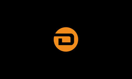LETTER D LOGO DESIGN WITH LINE ART FOR ILLUSTRATION USEのイラスト素材