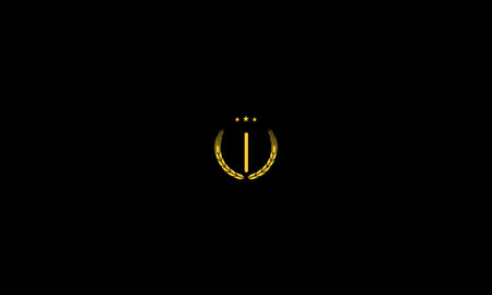 Letter I logo design illustration