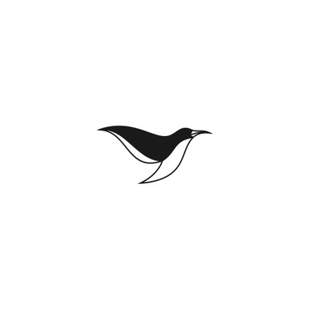 Colorful Bird Abstract Logo design vector template. Flying Dove Logotype concept icon.のイラスト素材