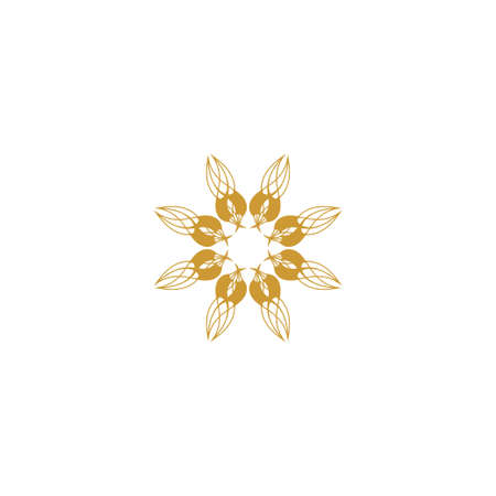 Vector set of logo design templates - abstract symbols in ornamental arabic style - emblems for luxury products, hotels, boutiques, jewelry, oriental cosmetics, restaurants, shops and storesのイラスト素材