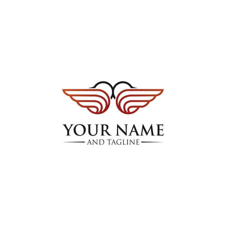 bird logo hipster vintage retro vector line outline mono-line art iconのイラスト素材