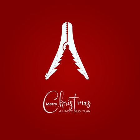 Merry Christmas Day. New Year Christmas. Creative Merry Christmas Day.のイラスト素材