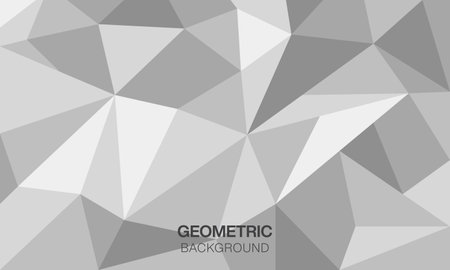 Abstract gray polygonal background. Geometric vector illustration, Creative Design Templatesのイラスト素材