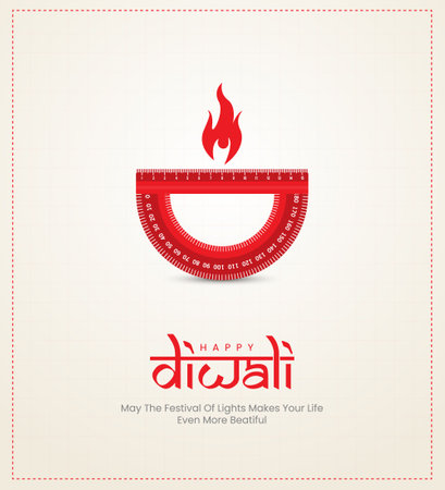 Happy Diwali Indian festival. Creative social media poster for diwali.のイラスト素材
