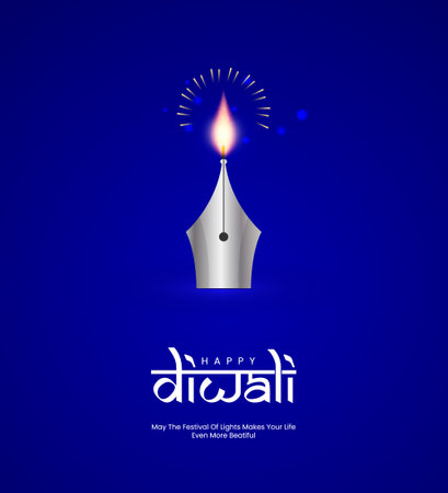 Happy Diwali Indian festival. Creative social media poster for diwali.のイラスト素材