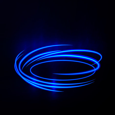 Beautiful colorful light effect of neon glow lights and flash. Background with flying design...