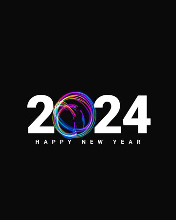 New year 2024. New Year Creative Design. Creative New year 2024 design for social media ads.