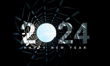 New year 2024. New Year Creative Design. Creative New year 2024 design for social media ads.