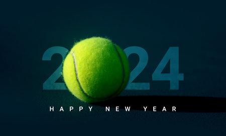 New year 2024. New Year Creative Design. Creative New year 2024 design for social media ads.の写真素材