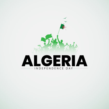 Algeria independence day. 3D Illustrationのイラスト素材