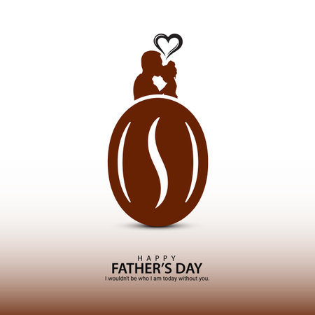 Happy fathers day creative Design for social media post.のイラスト素材