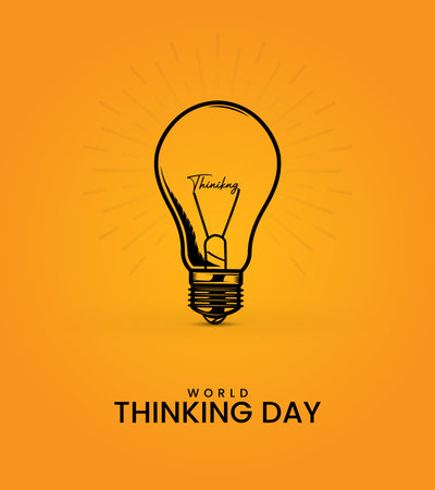 World Thinking Day. Thinking Day creative design.のイラスト素材