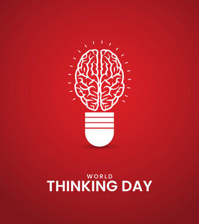 World Thinking Day. Thinking Day creative design.のイラスト素材