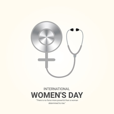 Happy women's Day. Women's day creative design for social media ads.のイラスト素材