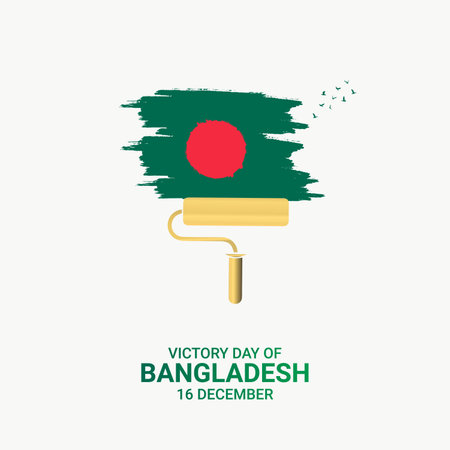 December 16, Happy Victory Day of Bangladeshのイラスト素材