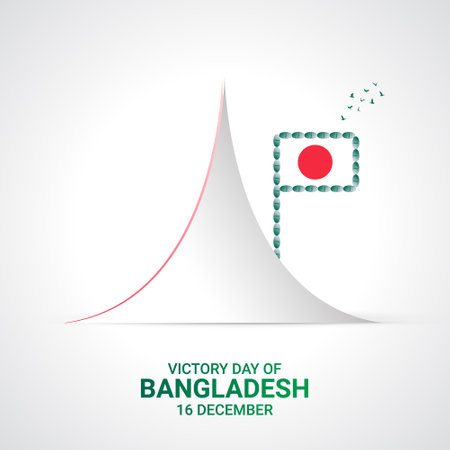 December 16, Happy Victory Day of Bangladeshのイラスト素材