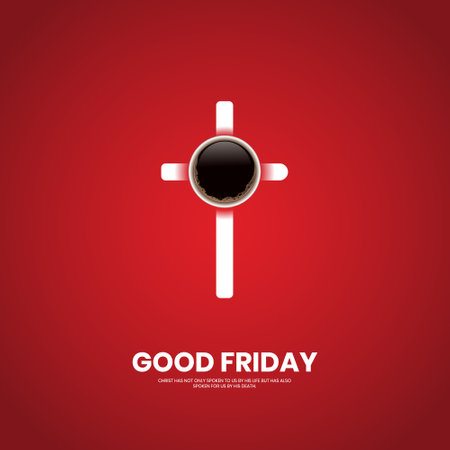 Good friday, Creative Good friday design for social media post.のイラスト素材