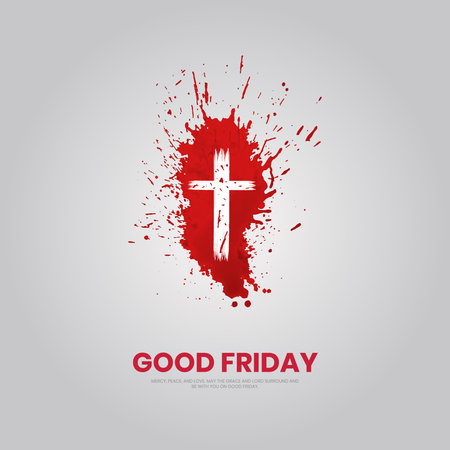 Good friday, Creative Good friday design for social media post.のイラスト素材