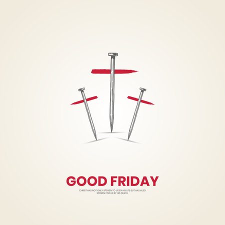 Good friday, Creative Good friday design for social media post.のイラスト素材
