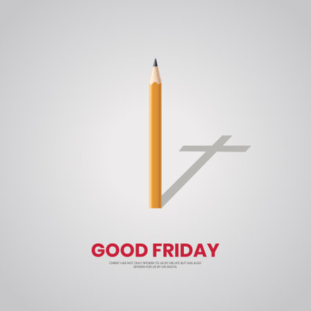 Good friday, Creative Good friday design for social media post.のイラスト素材
