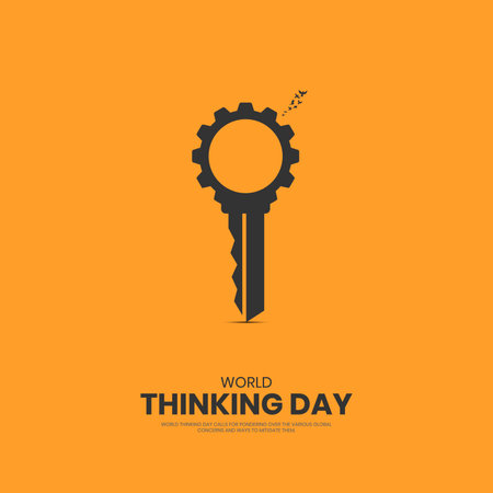 World Thinking Day. Thinking Day creative design.のイラスト素材